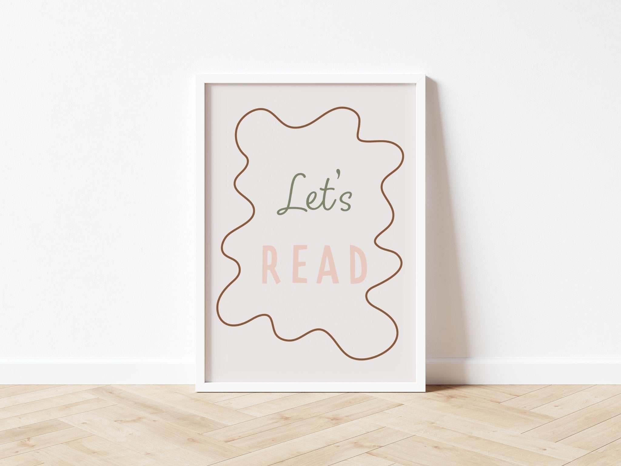 Buy Let's Read - Wavy Edition - Fine Art Print | for kids by Learning Bugs UK