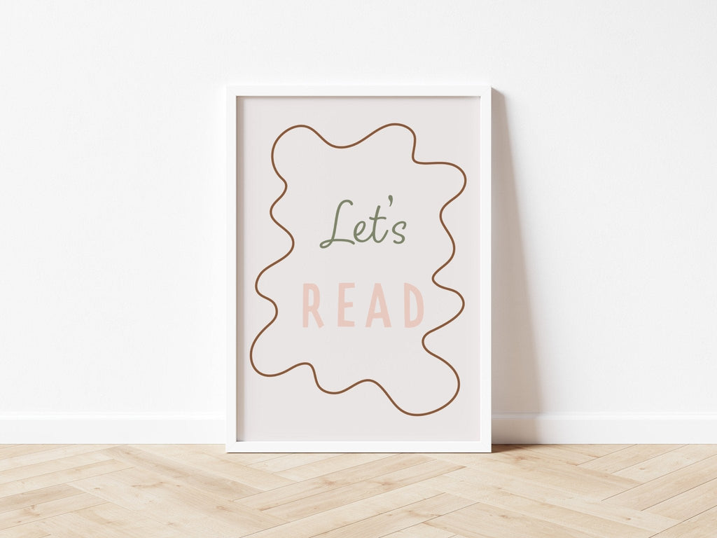 Let's Read - Wavy Edition - Fine Art Print
