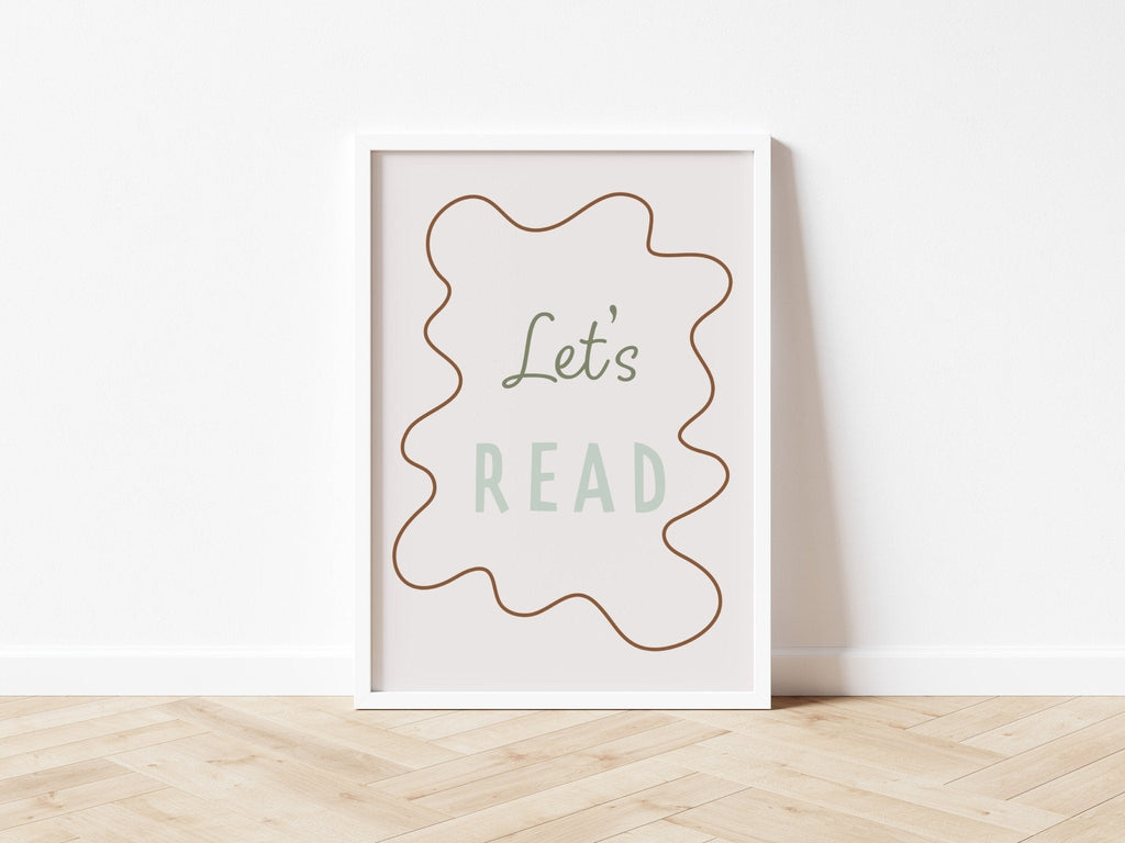 Let's Read - Wavy Edition - Fine Art Print