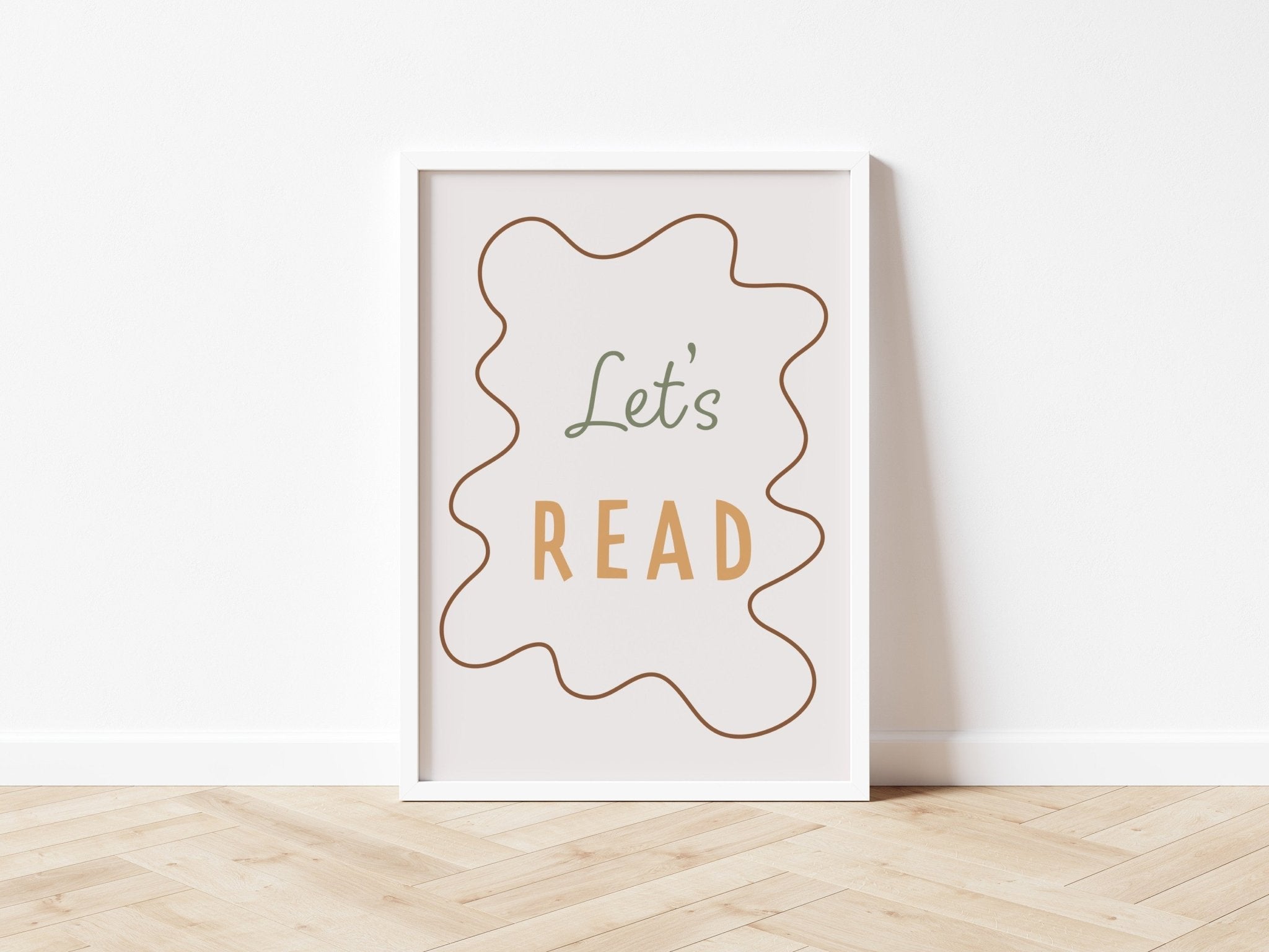 Buy Let's Read - Wavy Edition - Fine Art Print | for kids by Learning Bugs UK