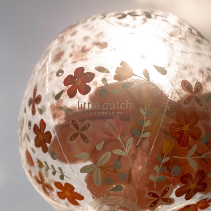 Buy Little Dutch 3D Beach Ball - Pink Flowers | for kids by Learning Bugs UK