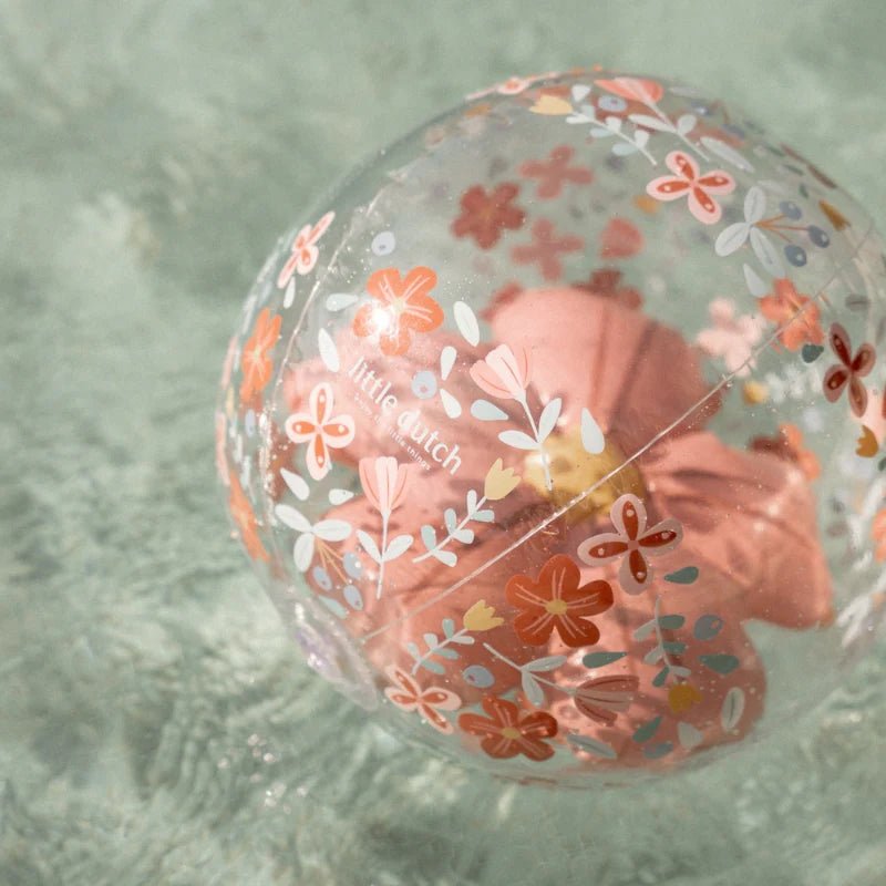 Buy Little Dutch 3D Beach Ball - Pink Flowers | for kids by Learning Bugs UK
