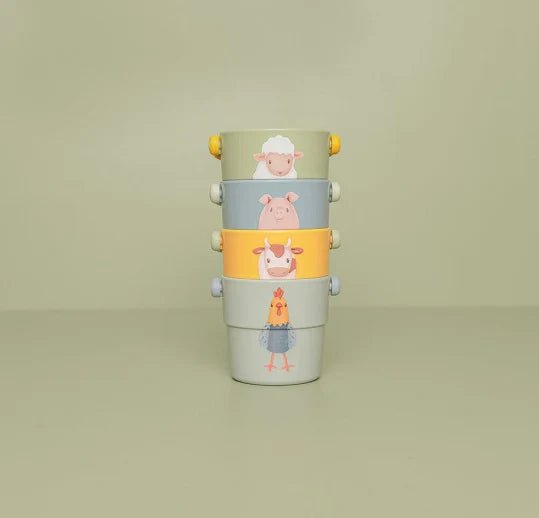 Buy Little Dutch Bath Cups - Little Farm | for kids by Learning Bugs UK