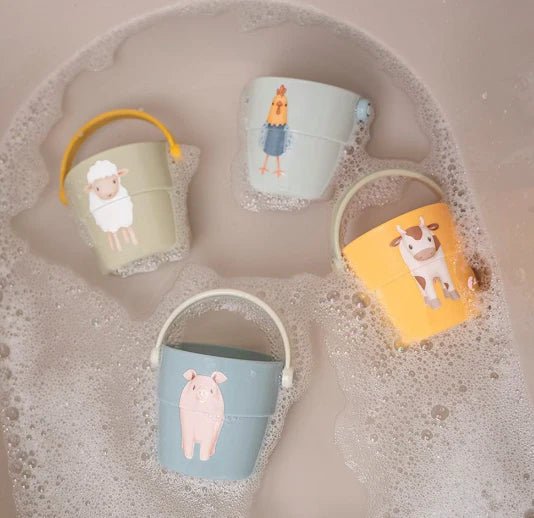Buy Little Dutch Bath Cups - Little Farm | for kids by Learning Bugs UK