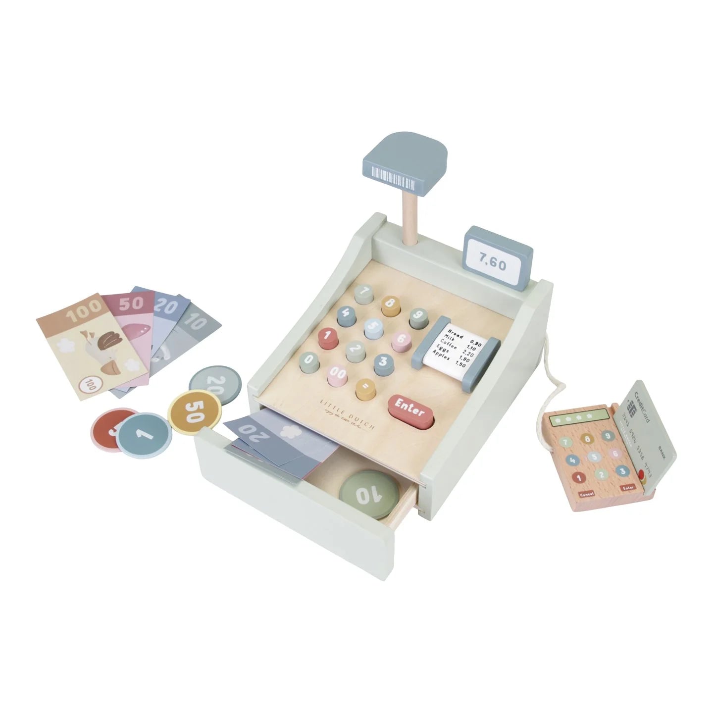 Buy Little Dutch Cash Register | for kids by Learning Bugs UK