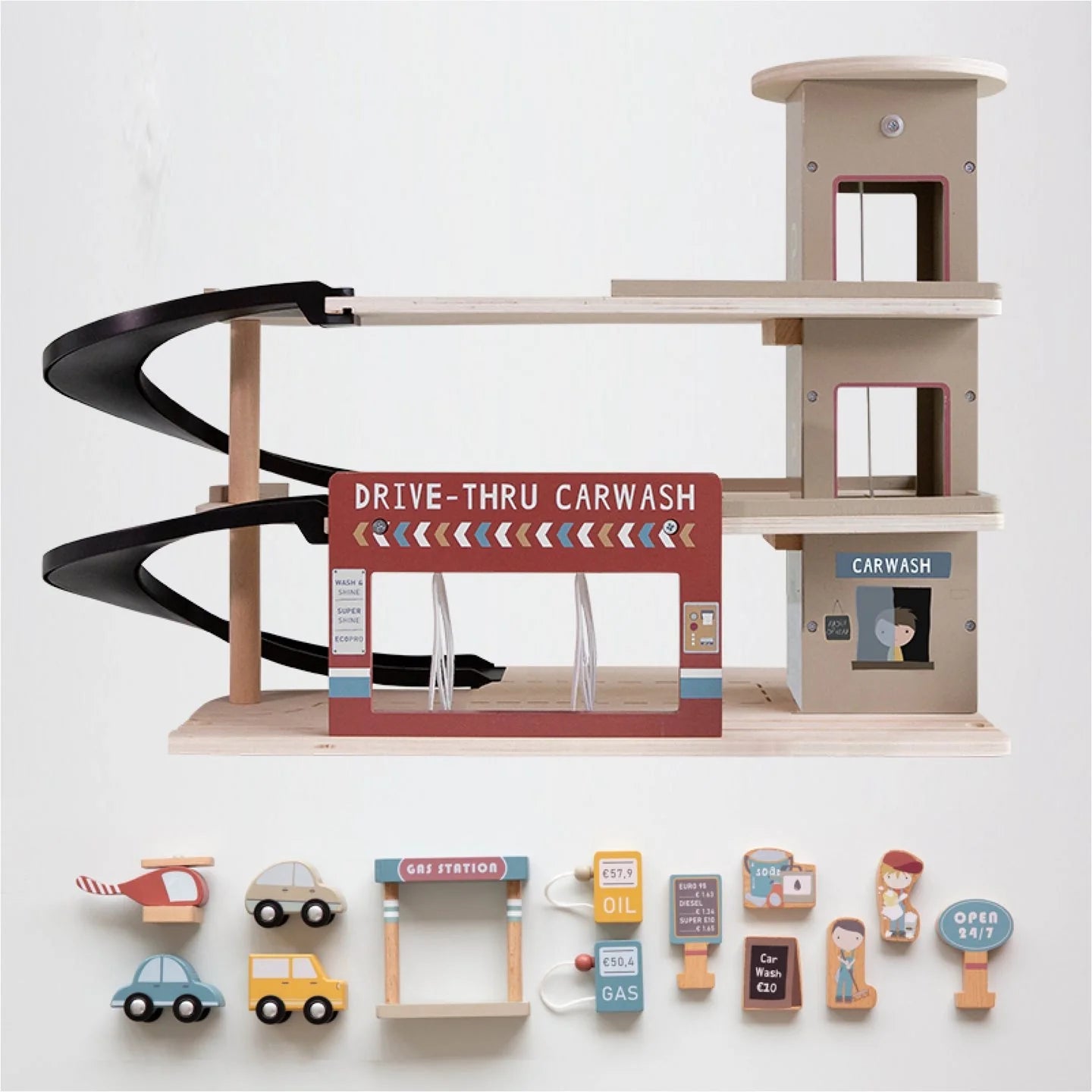 Buy Little Dutch Railway Extension - Garage | for kids by Learning Bugs UK