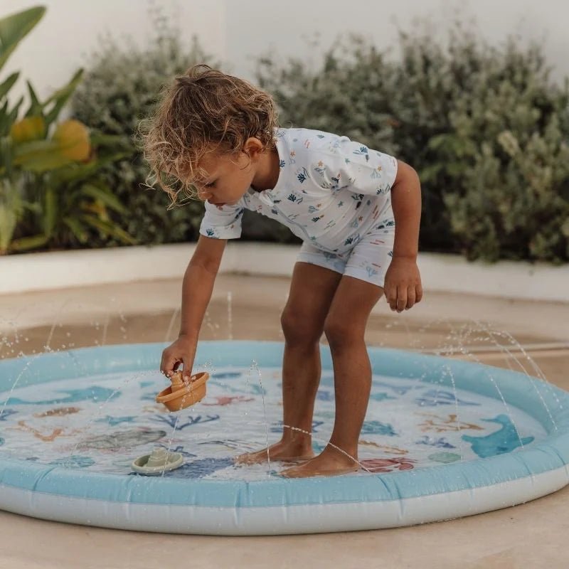 Buy Little Dutch Sprinkler Mat – Ocean Dreams Blue (150 cm) | for kids by Learning Bugs UK