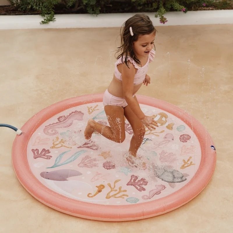 Buy Little Dutch Sprinkler Mat – Ocean Dreams Pink (150cm) | for kids by Learning Bugs UK