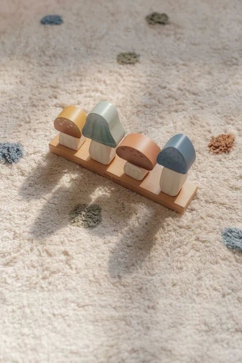 Buy Little Dutch Stacking Puzzle - Forest Friends Mushrooms | for kids by Learning Bugs UK