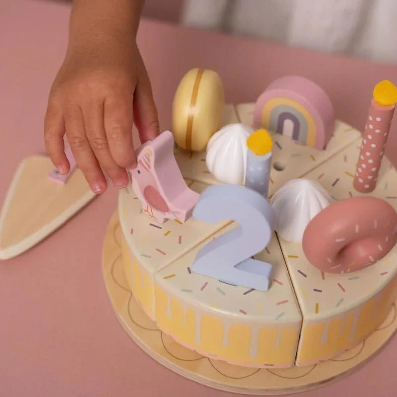 Buy Little Dutch Wooden Birthday Cake | for kids by Learning Bugs UK