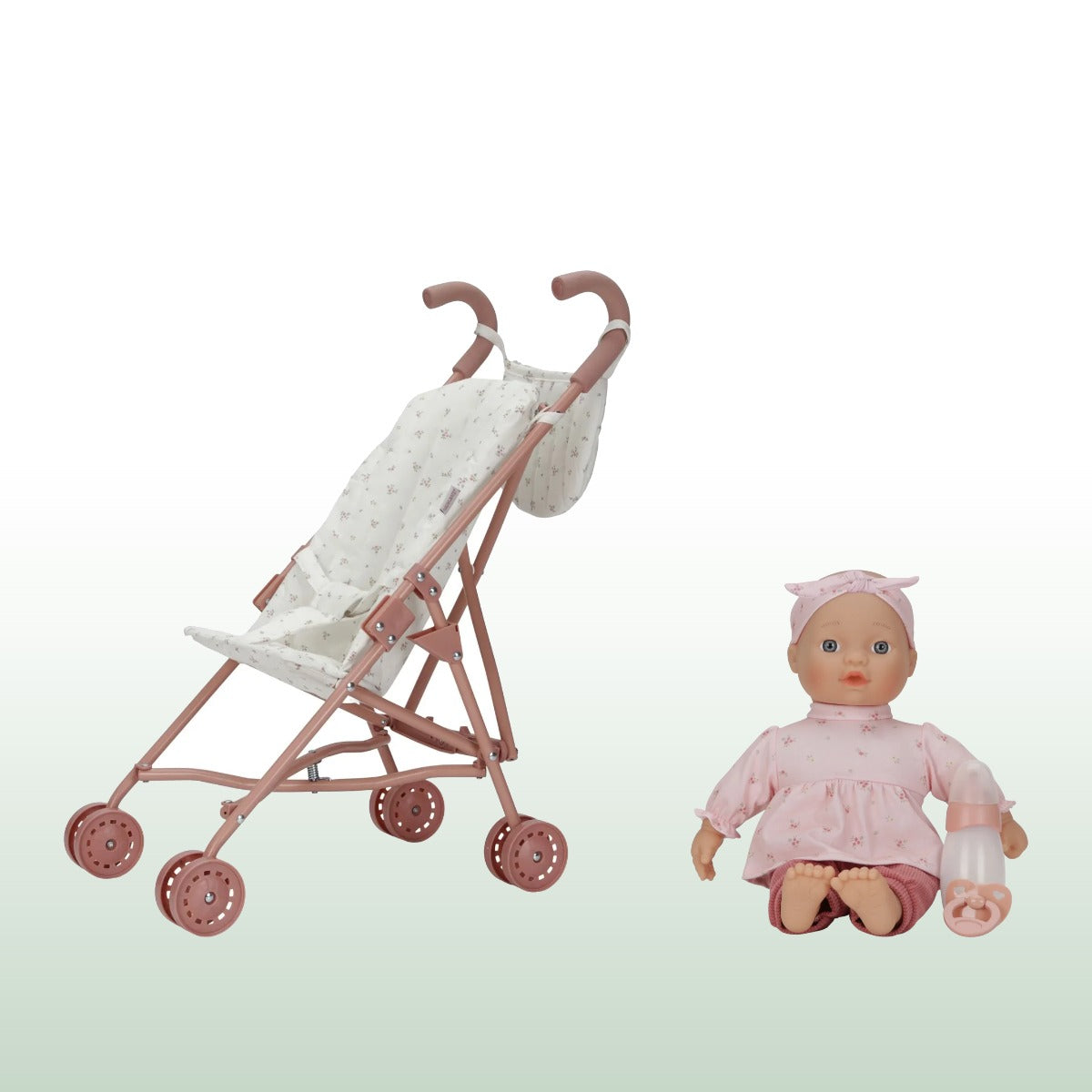 Little Dutch metal dolls pushchair and Lily baby doll bundle