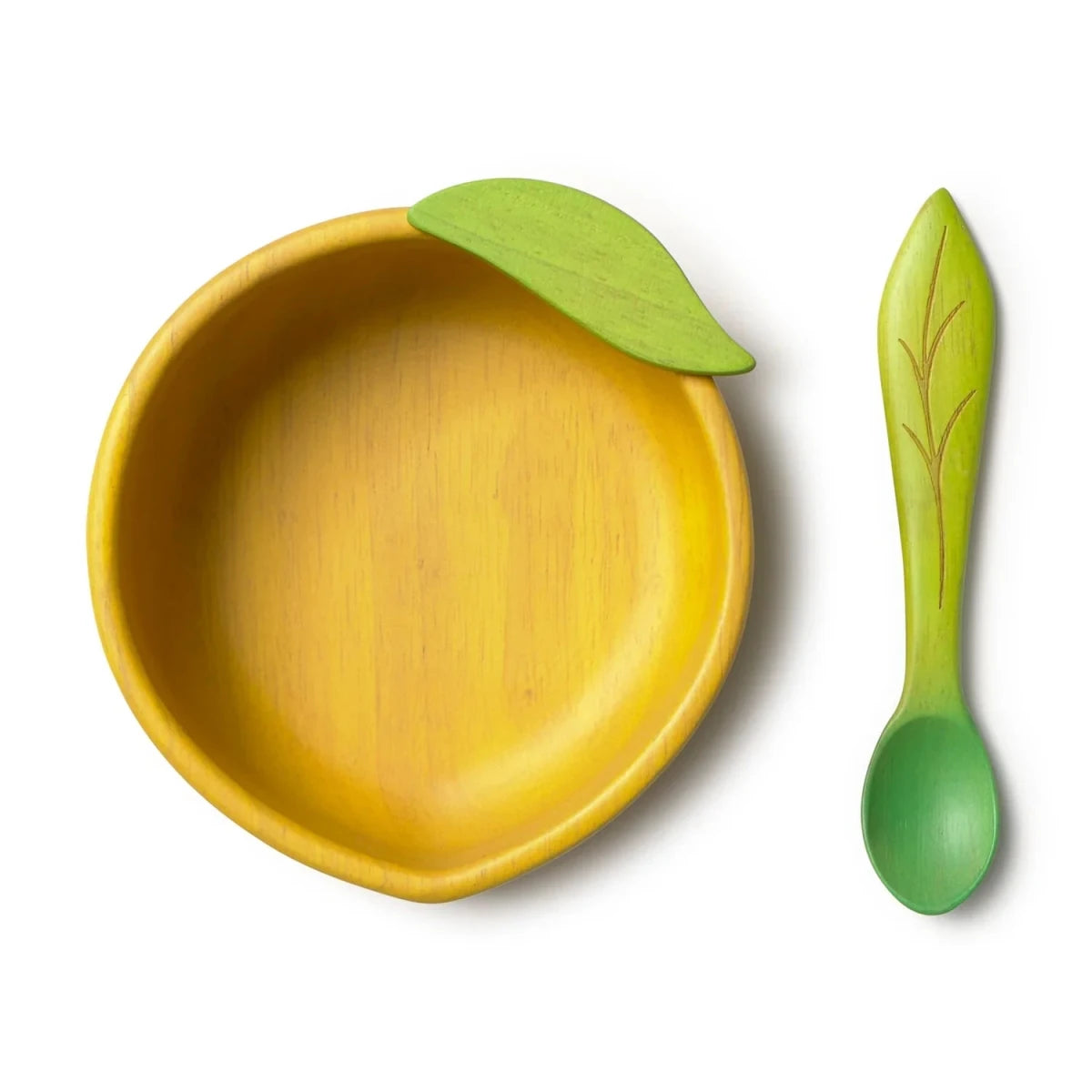 Oli&Carol Lou the Lemon Bowl and Spoon Set – Tableware & Cutlery for children, available at Learning Bugs UK