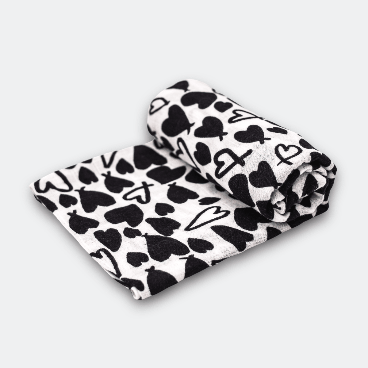 Love Heart Single Sensory Muslin – Muslin squares for children, available at Learning Bugs UK