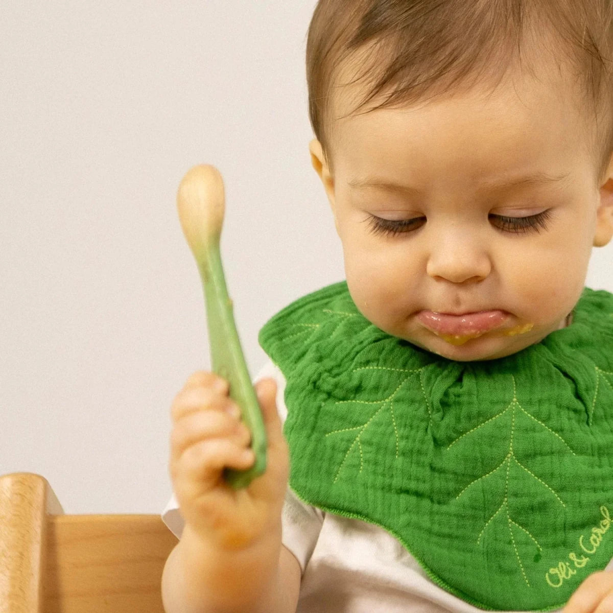 Oli&Carol Spoon Pack - Leek and Kale – Tableware & Cutlery for children, available at Learning Bugs UK