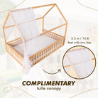 Goodevas Montessori House Bed with Fence – Hardwood Floor Bed – Beds for children, available at Learning Bugs UK