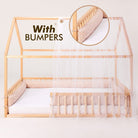 Goodevas Montessori House Bed with Fence – Hardwood Floor Bed – Beds for children, available at Learning Bugs UK