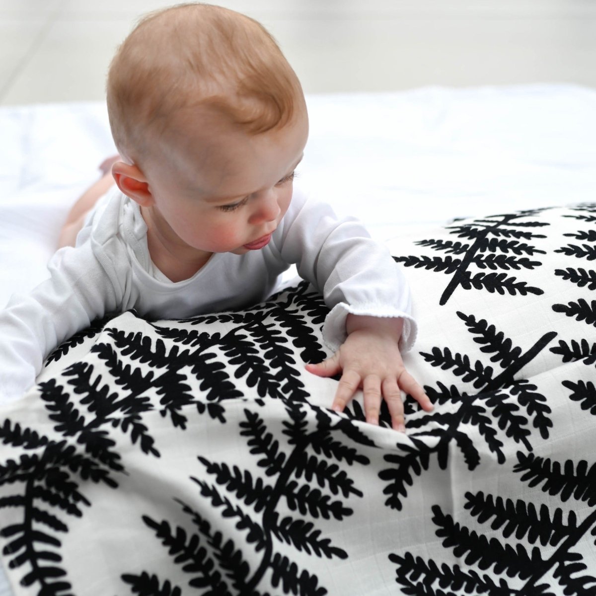 Plant Print 3 Pack Muslins – Muslin squares for children, available at Learning Bugs UK