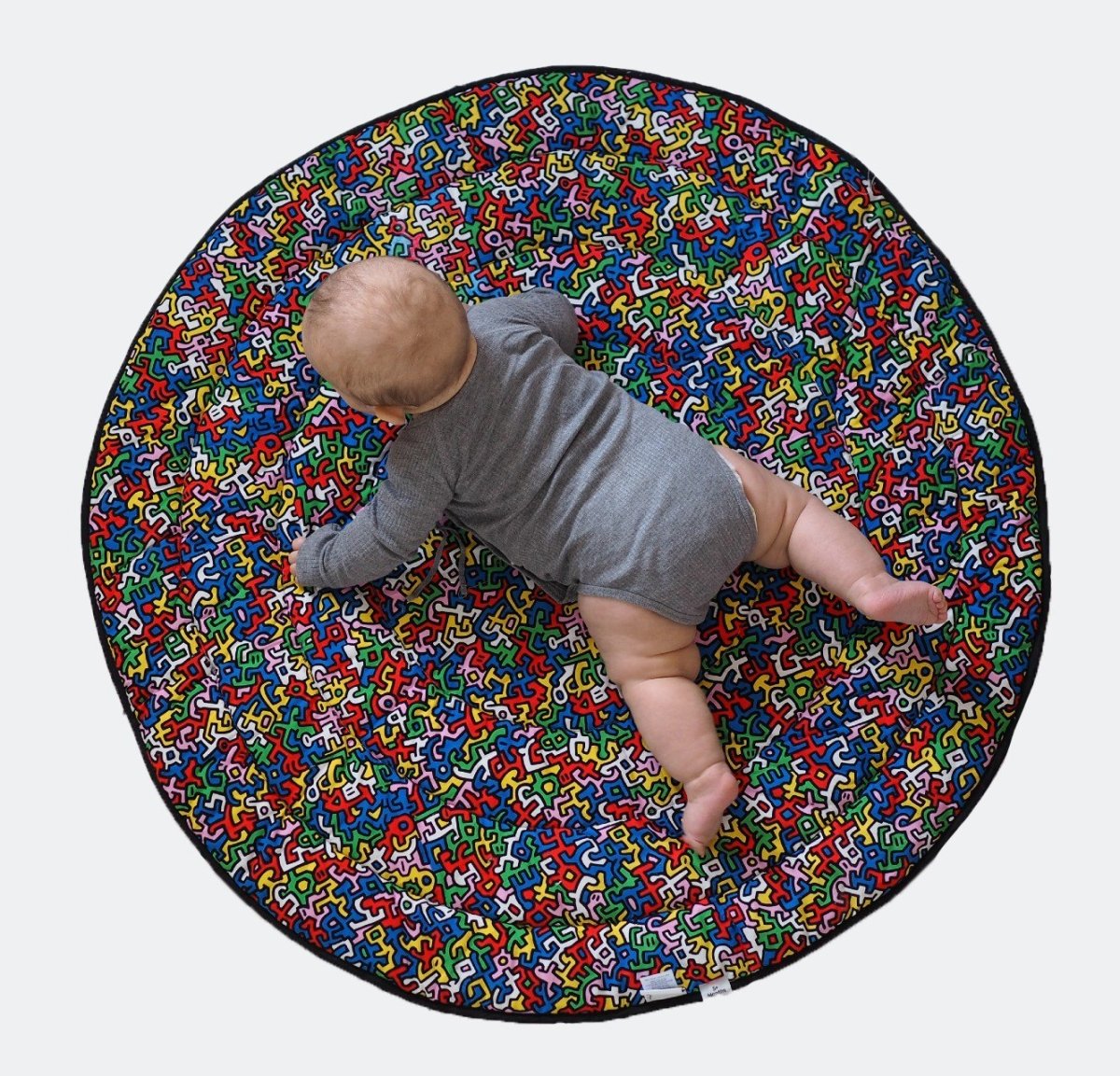 ETTA LOVES x KEITH HARING Playmat - reversible – Playmat for children, available at Learning Bugs UK