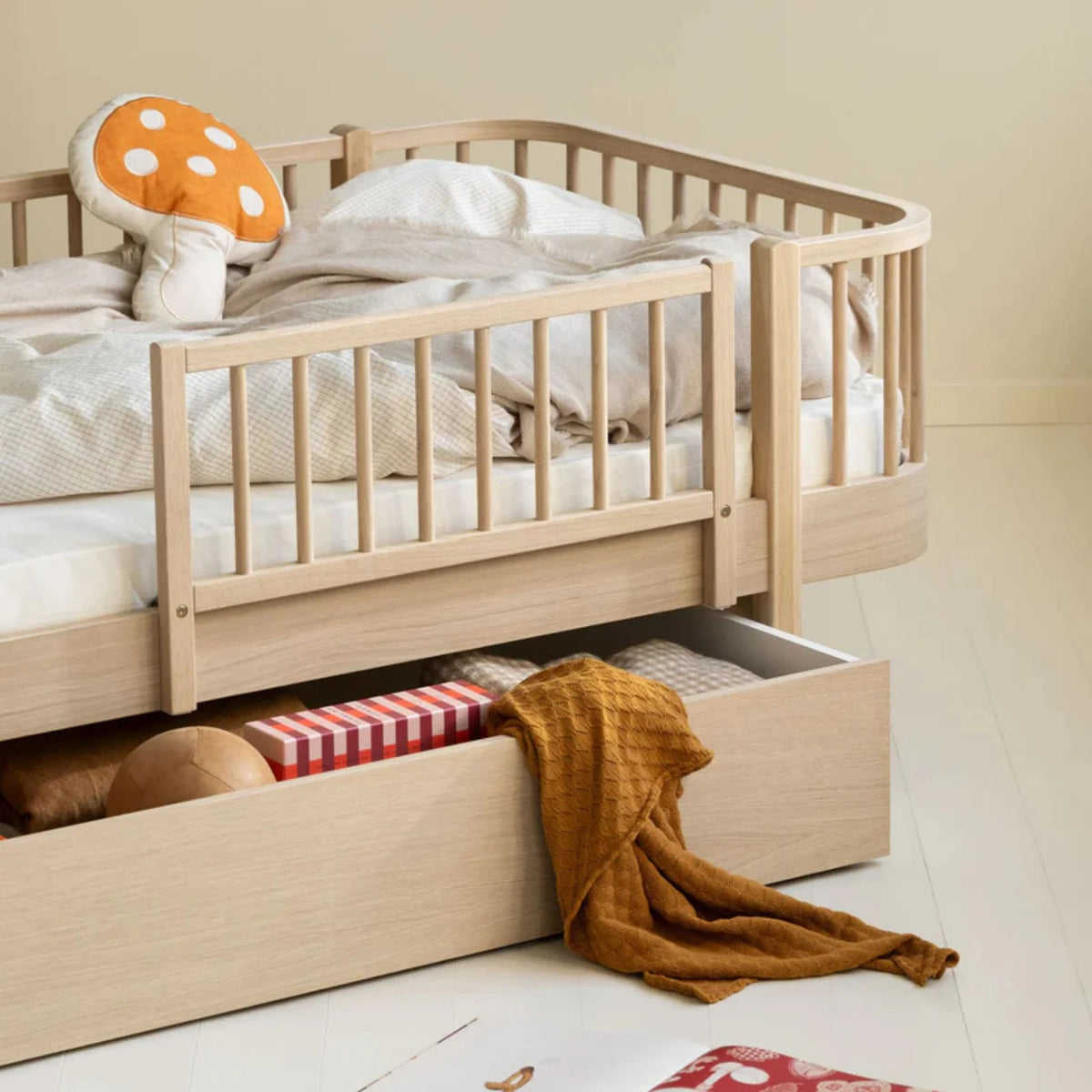 Oliver Furniture Wood Original Bed - Oak – Single Beds for children, available at Learning Bugs UK