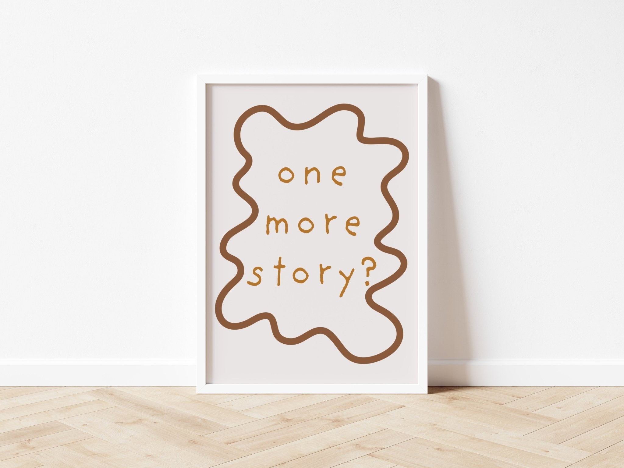 Buy One More Story? - Wavy Edition - Fine Art Print | for kids by Learning Bugs UK
