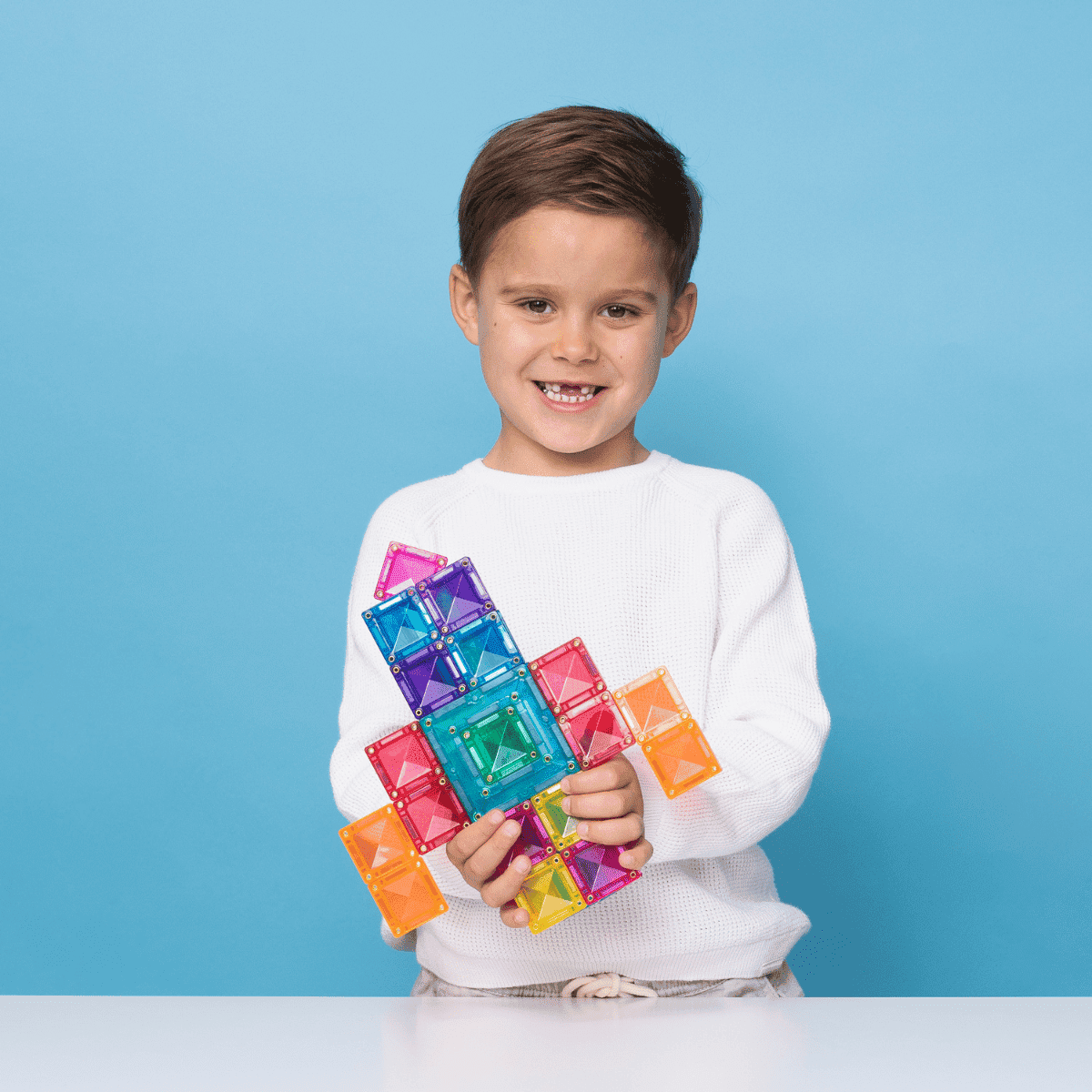 Buy Connetix Magnetic Tiles 48pc Bright Portal Pack | for kids by Learning Bugs UK