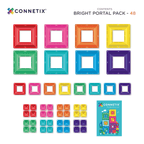 Buy Connetix Magnetic Tiles 48pc Bright Portal Pack | for kids by Learning Bugs UK