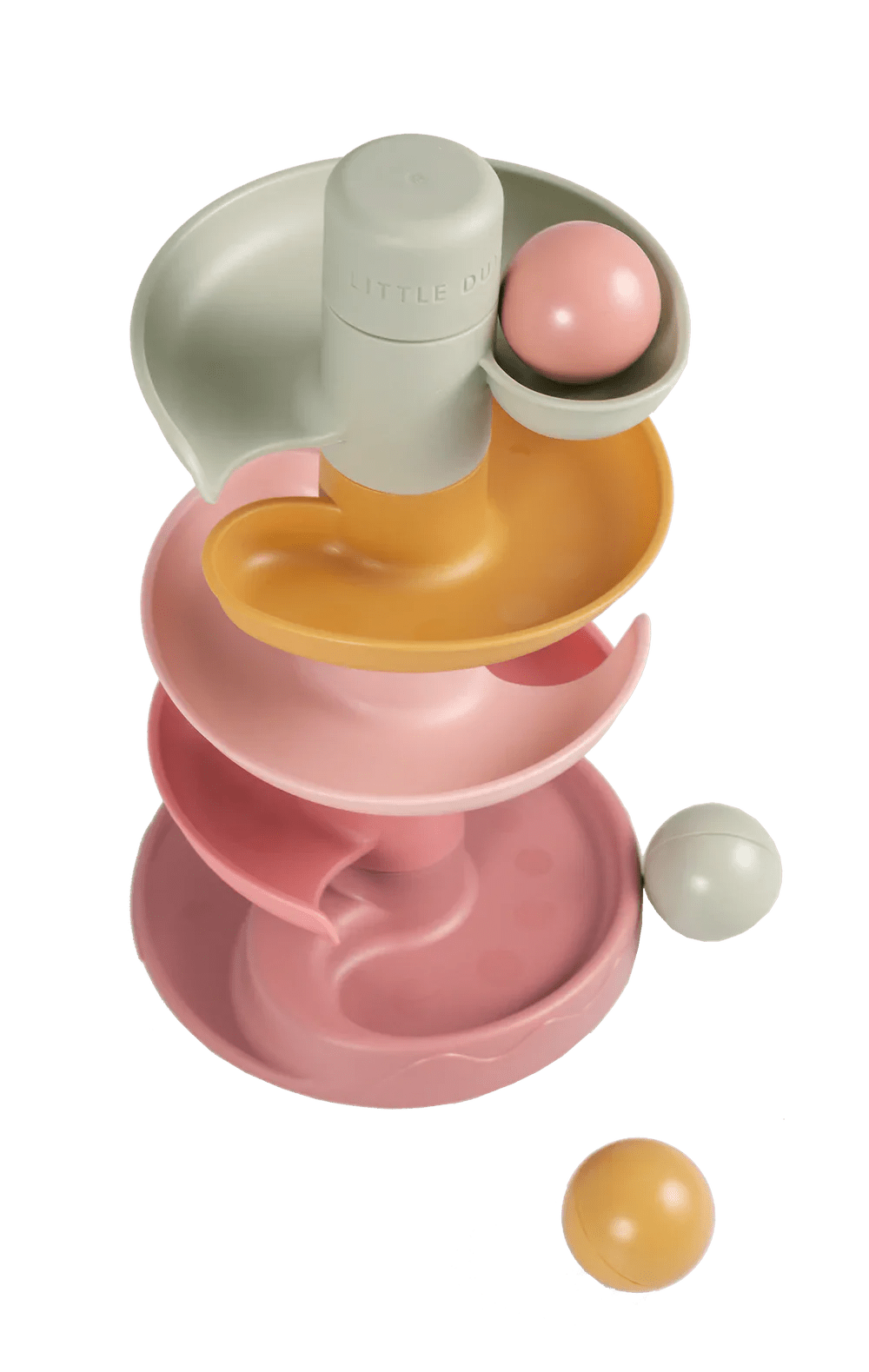 Little Dutch Spiral Tower Pink – for children, available at Learning Bugs UK