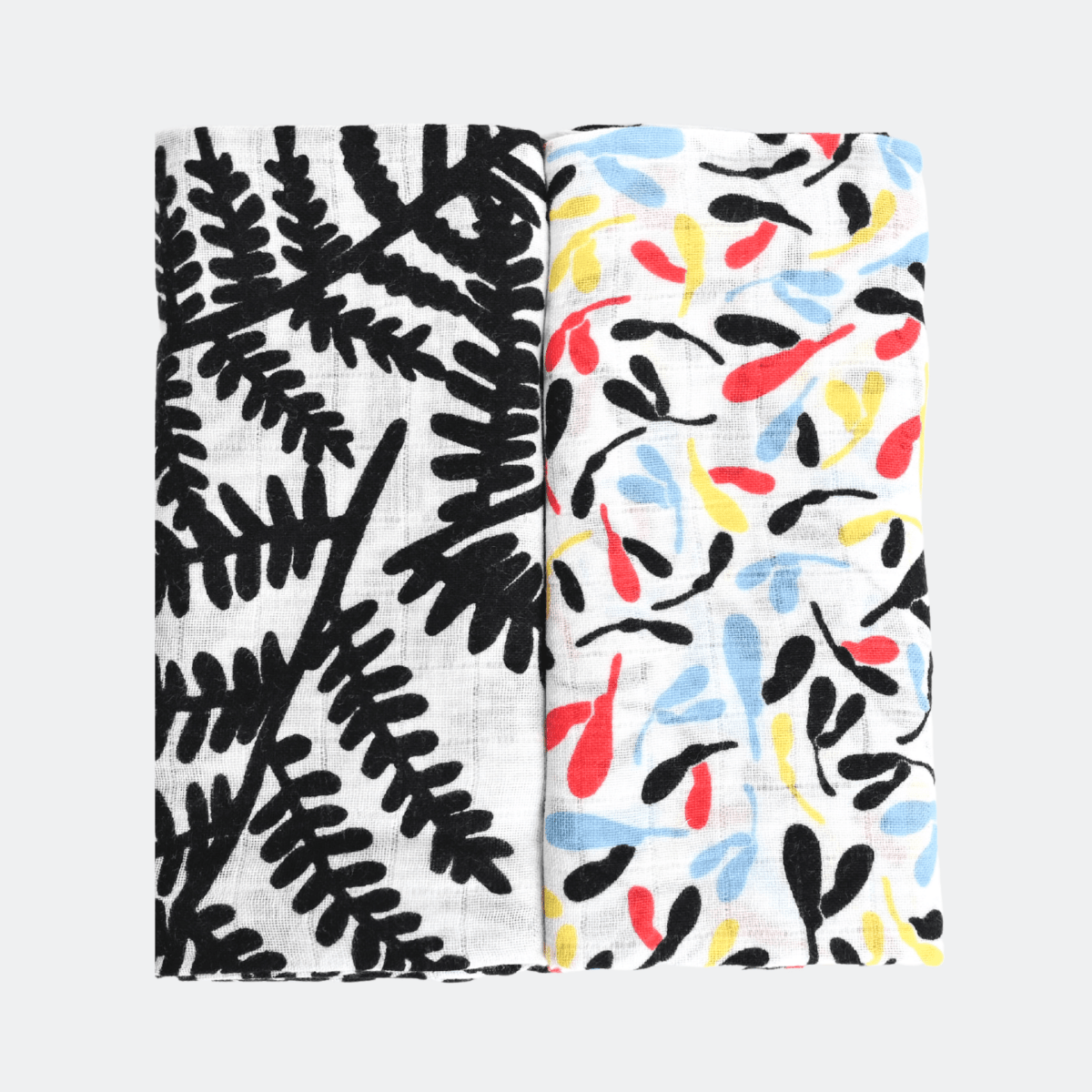 Plant Print Muslin 2 Pack – Muslin squares for children, available at Learning Bugs UK