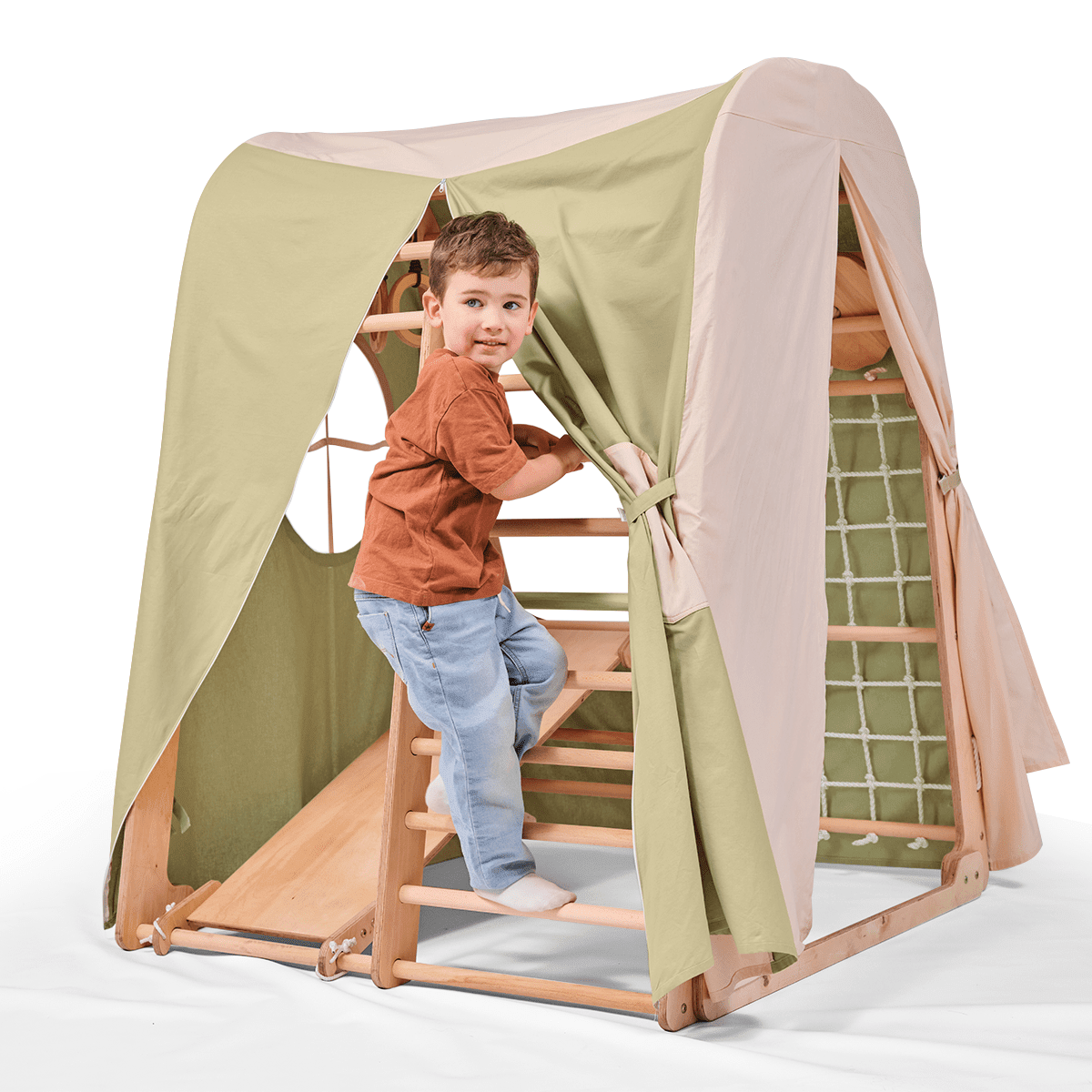 Goodevas Play Tent Cover for Indoor Climbing Frame – Climbing Frame Accessories for children, available at Learning Bugs UK