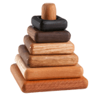 Buy Square Wooden Stacking Toy | for kids by Learning Bugs UK