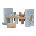 Little Dutch Pounding Bench Forest Friends – Pounding Bench for children, available at Learning Bugs UK