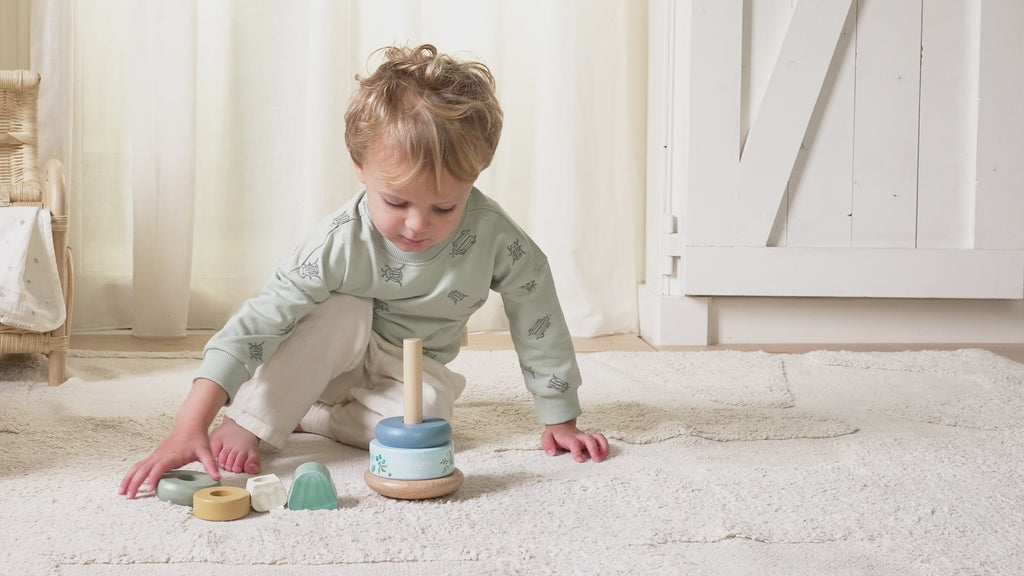 Little Dutch Wooden Rocking Ring Stacker - Forest Friends