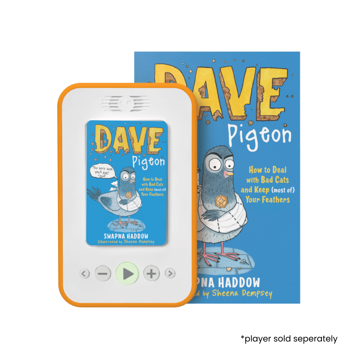 Dave Pigeon: How to Deal with Bad Cats and Keep (most of) Your Feathers Audio + Print Bundle – Audiobooks Bundle for children, available at Learning Bugs UK