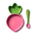 Oli&Carol Ramona the Radish Plate and Spoon Set – Tableware & Cutlery for children, available at Learning Bugs UK