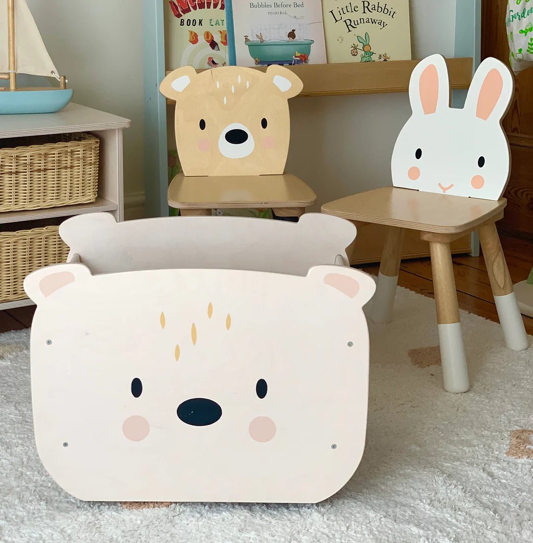 Forest Bear Chair - Wooden Toddler Seat by Tenderleaf Toys - Learning Bugs UK