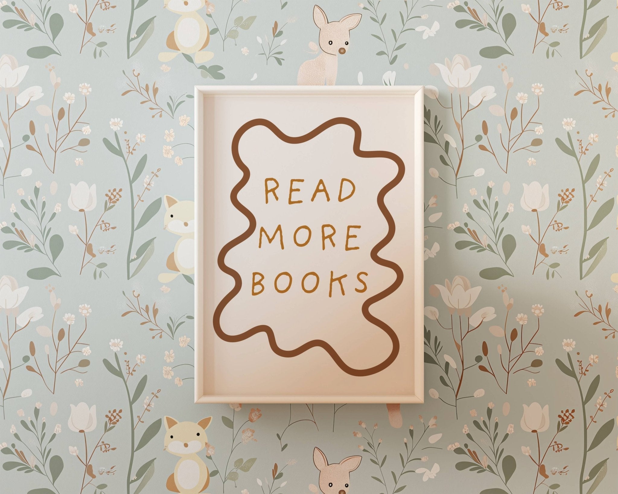 Buy Read More Books - Wavy Edition - Fine Art Print | for kids by Learning Bugs UK