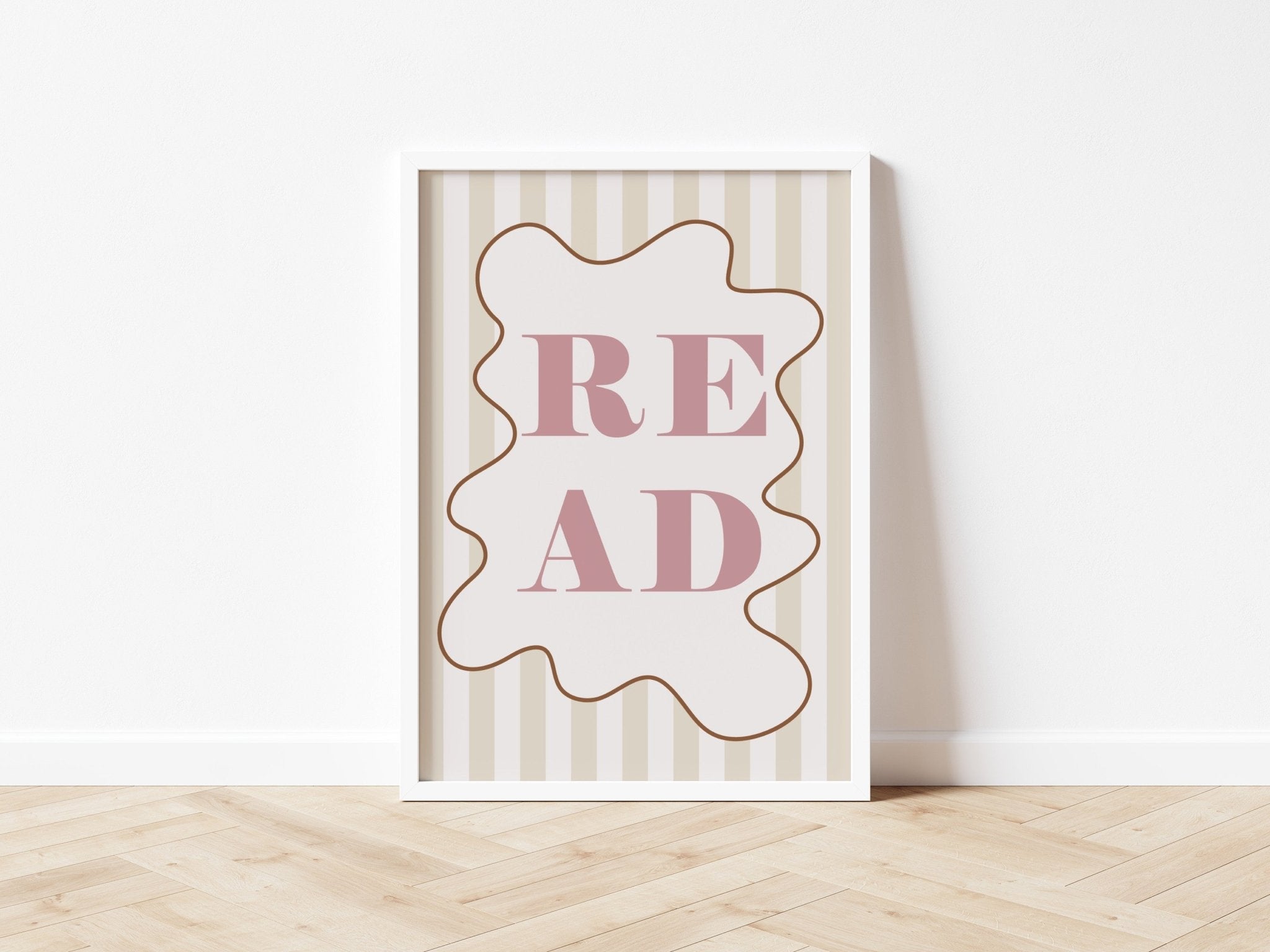 Buy READ - Stripy Edition - Fine Art Print | for kids by Learning Bugs UK