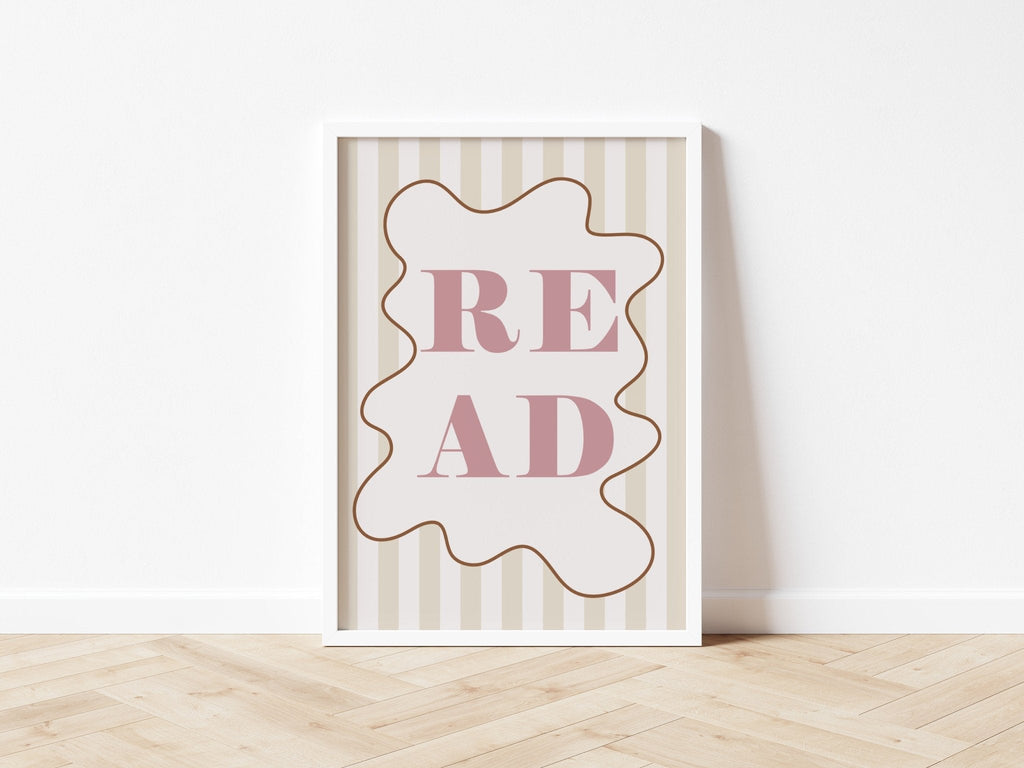 READ - Stripy Edition - Fine Art Print