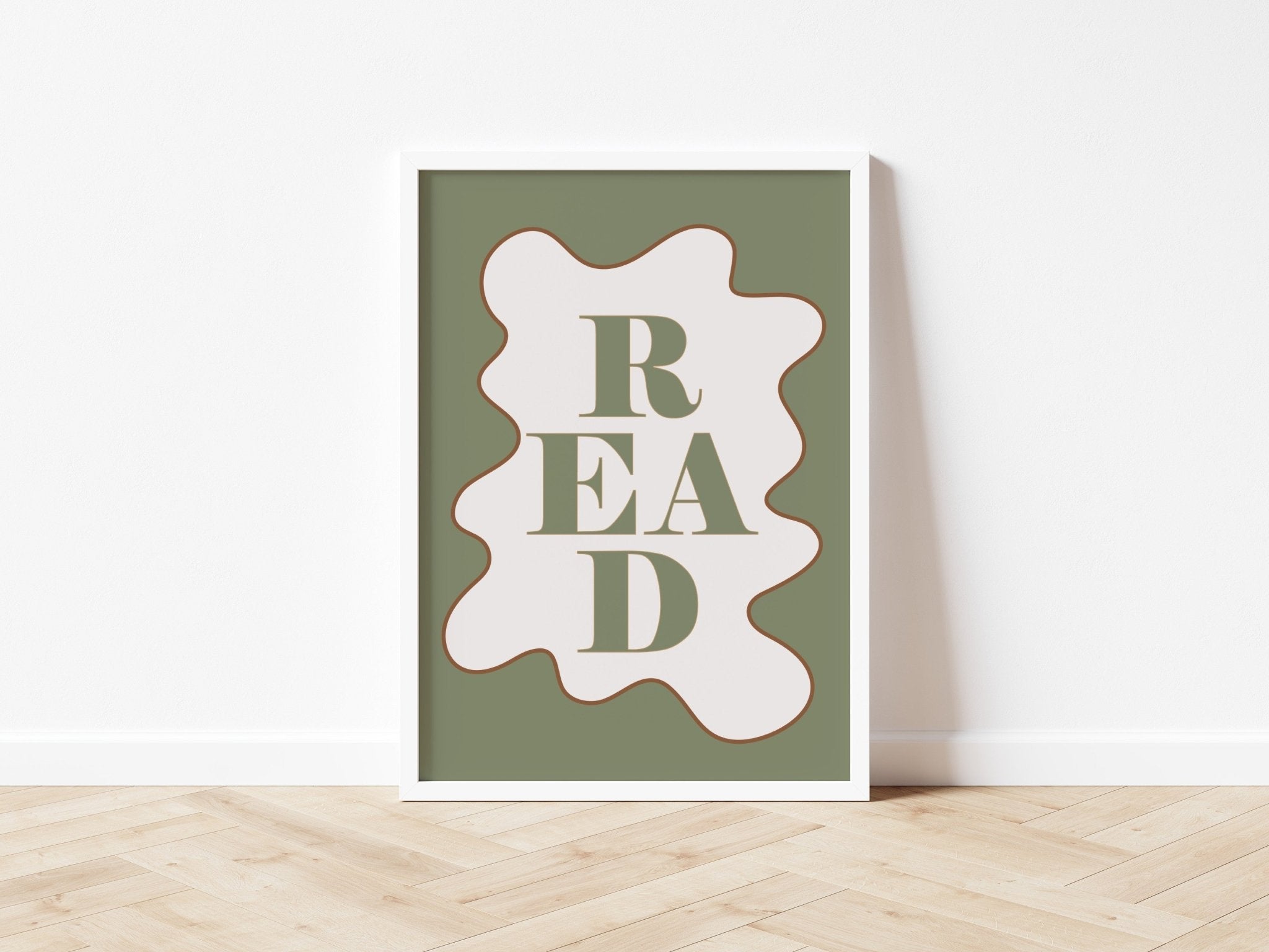 Buy READ - Wavy Edition - Fine Art Print | for kids by Learning Bugs UK