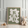 Buy READ - Wavy Edition - Fine Art Print | for kids by Learning Bugs UK