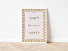 Buy Reading Corner (Personalised Print) - Checkerboard Edition | Print for kids by Learning Bugs UK