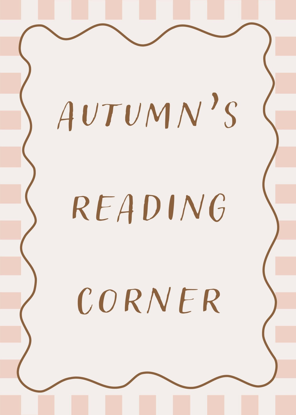 Reading Corner (Personalised Print) - Checkerboard Edition