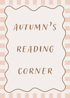 Buy Reading Corner (Personalised Print) - Checkerboard Edition | Print for kids by Learning Bugs UK