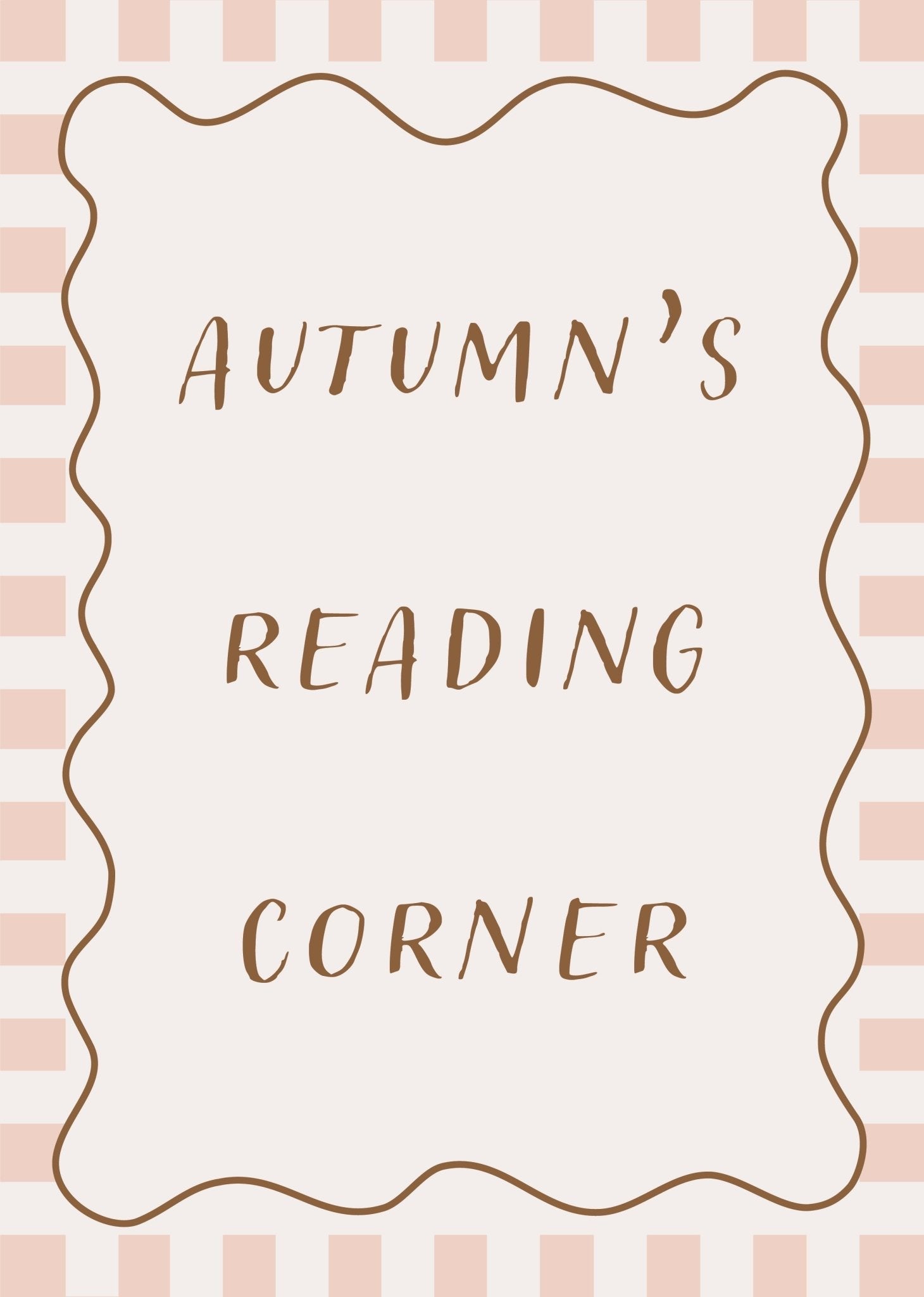 Buy Reading Corner (Personalised Print) - Checkerboard Edition | Print for kids by Learning Bugs UK