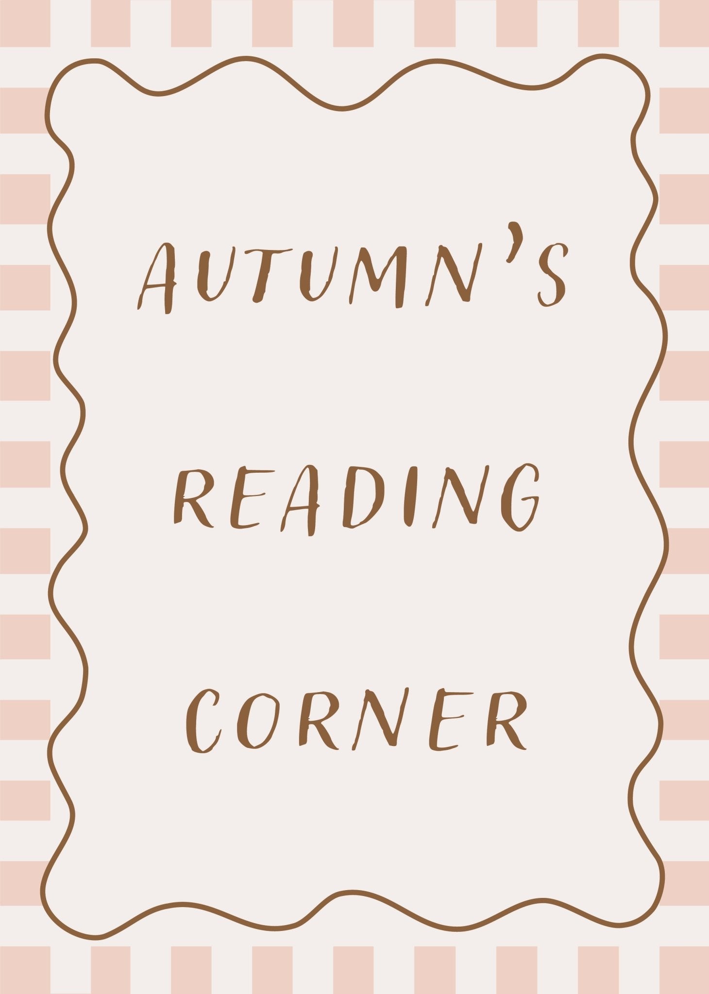 Reading Corner (Personalised Print) - Checkerboard Edition