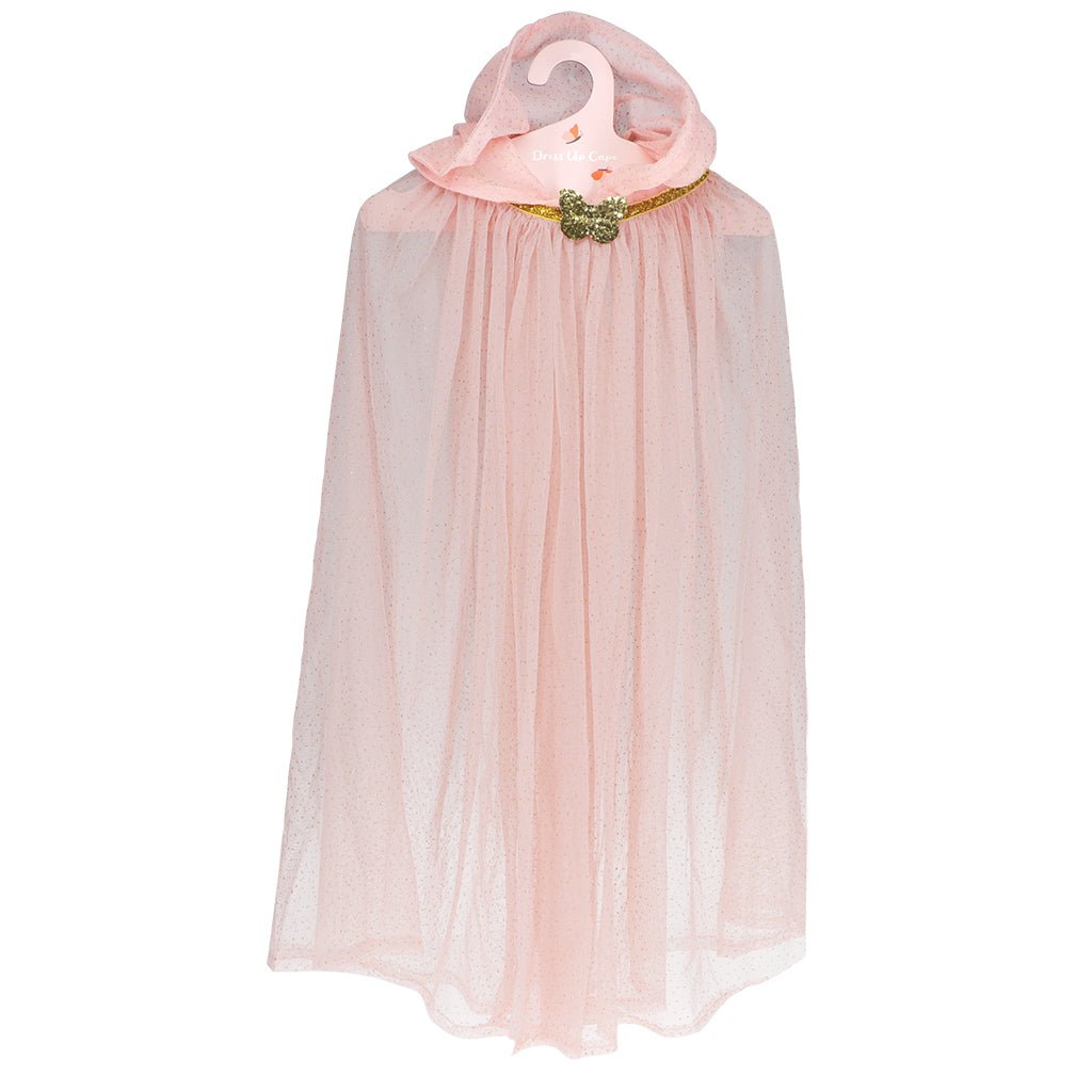 Buy Rex London Children’s Glitter Cape with Hood - Light Pink | for kids by Learning Bugs UK