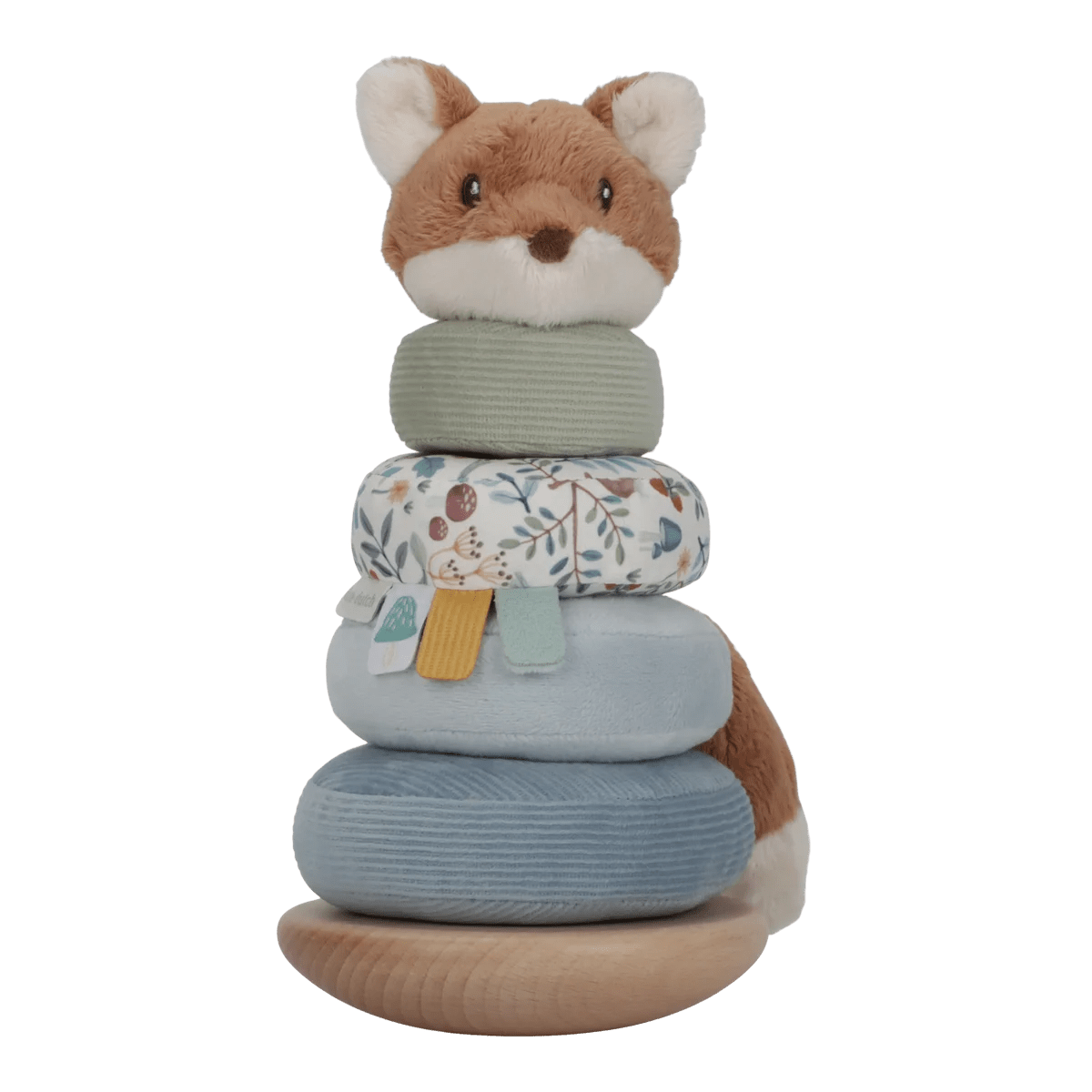 Rocking Ring Stacker Soft FSC Forest Friends – for children, available at Learning Bugs UK