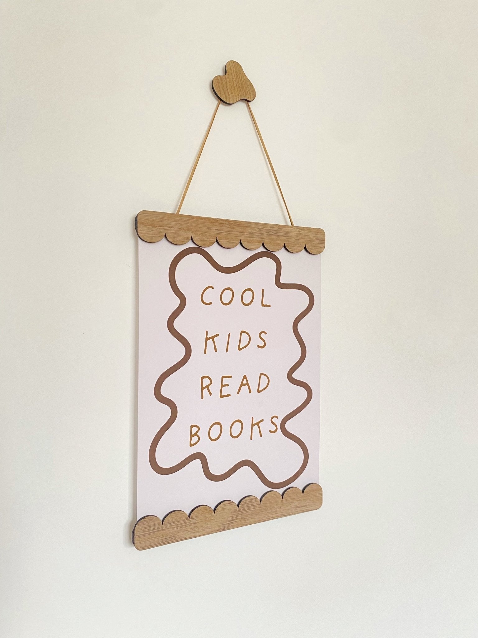 Buy Scalloped Magnetic Picture Frame - Oak | Wall Hangings / Display for kids by Learning Bugs UK