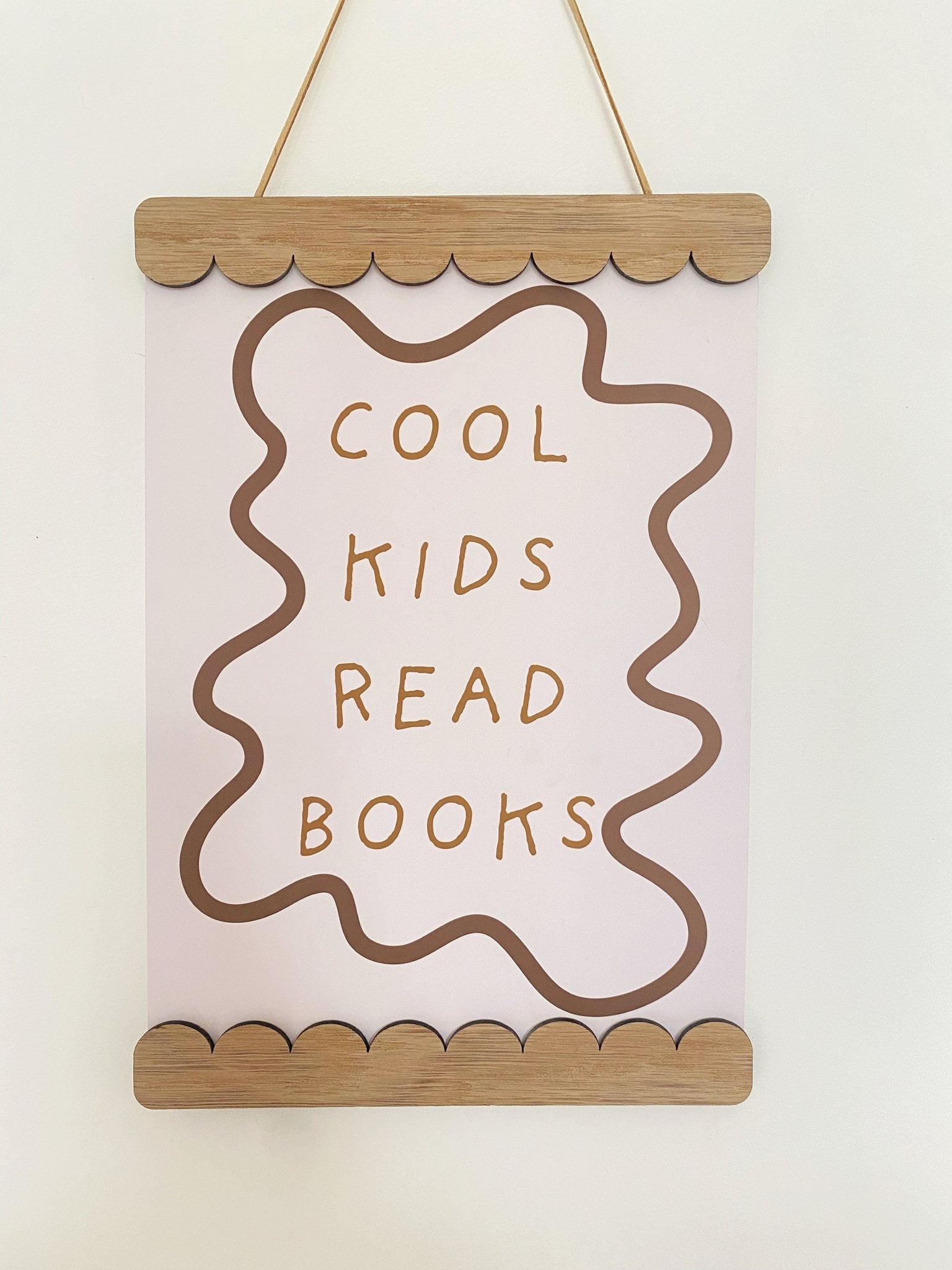 Buy Scalloped Magnetic Picture Frame - Oak | Wall Hangings / Display for kids by Learning Bugs UK