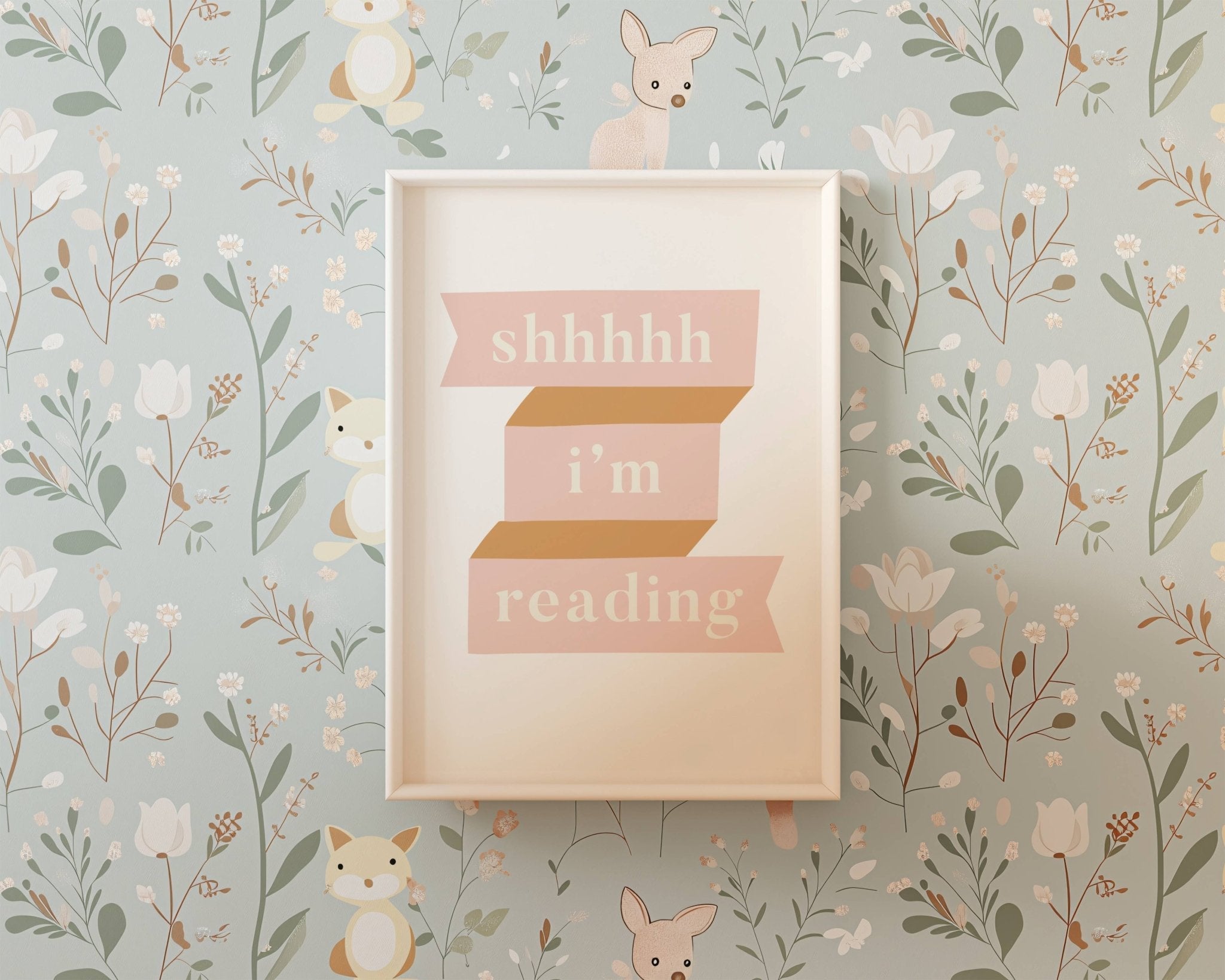 Buy Shhhh I'm Reading - Fine Art Print | for kids by Learning Bugs UK